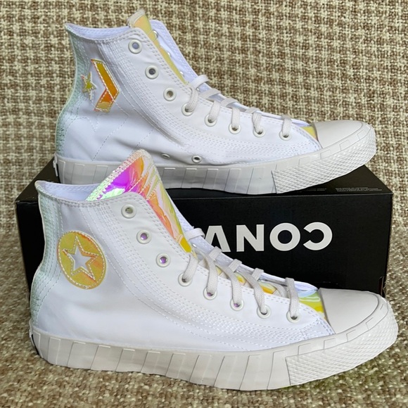 Converse Other - Converse Untitled Hi White/White/Iridescent MEN`S